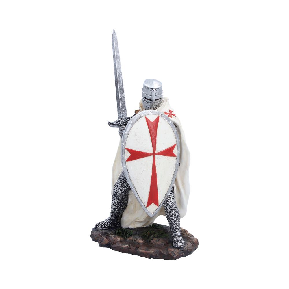 White Knight Templar Figurine 18.5cm - Shop Figurines Medium (15-29cm) At Gift Moments - 2