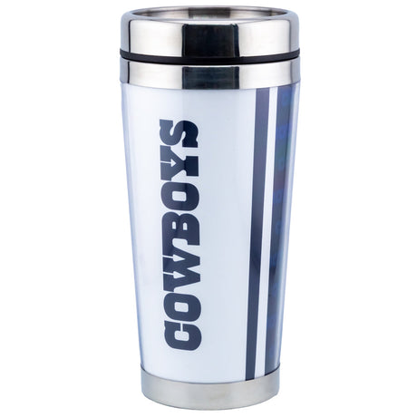 Dallas Cowboys Full Wrap Travel Mug: 5 - Mugs By American Sports