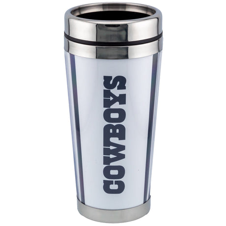 Dallas Cowboys Full Wrap Travel Mug: 6 - Mugs By American Sports