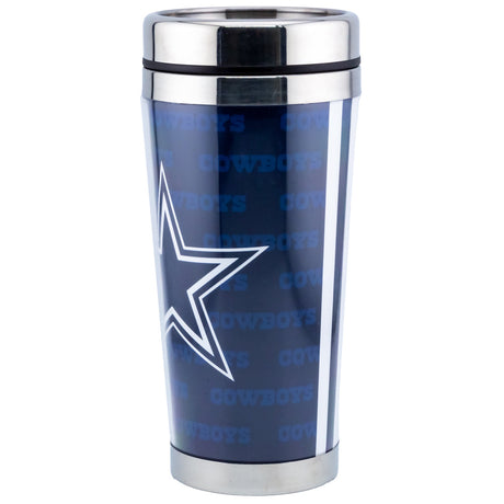 Dallas Cowboys Full Wrap Travel Mug: 2 - Mugs By American Sports