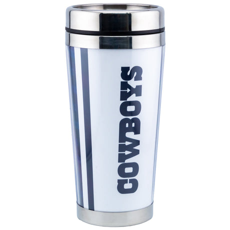 Dallas Cowboys Full Wrap Travel Mug: 4 - Mugs By American Sports