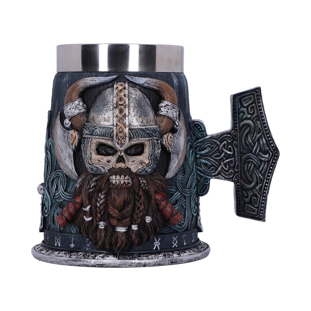 Danegeld Viking Tankard with removable stainless steel insert: 2 - Tankards By NN Designs