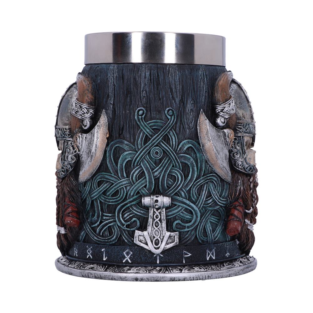 Danegeld Viking Tankard with removable stainless steel insert: 5 - Tankards By NN Designs