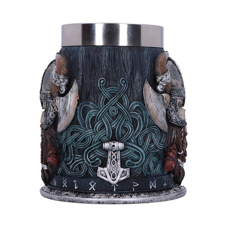 Danegeld Viking Tankard with removable stainless steel insert: 5 - Tankards By NN Designs