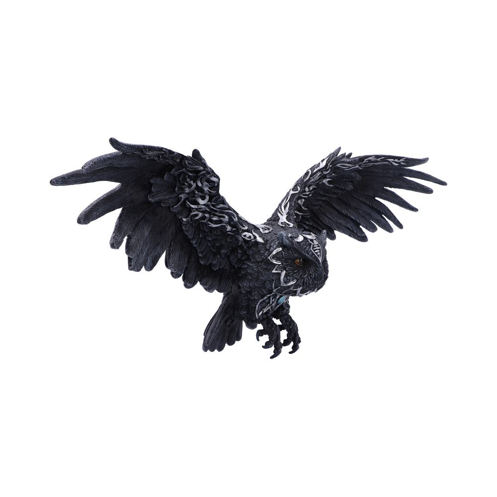 Dark Feather Owl Wall Plaque 55cm - Shop Wall Hanging Sculptures At Gift Moments - 5