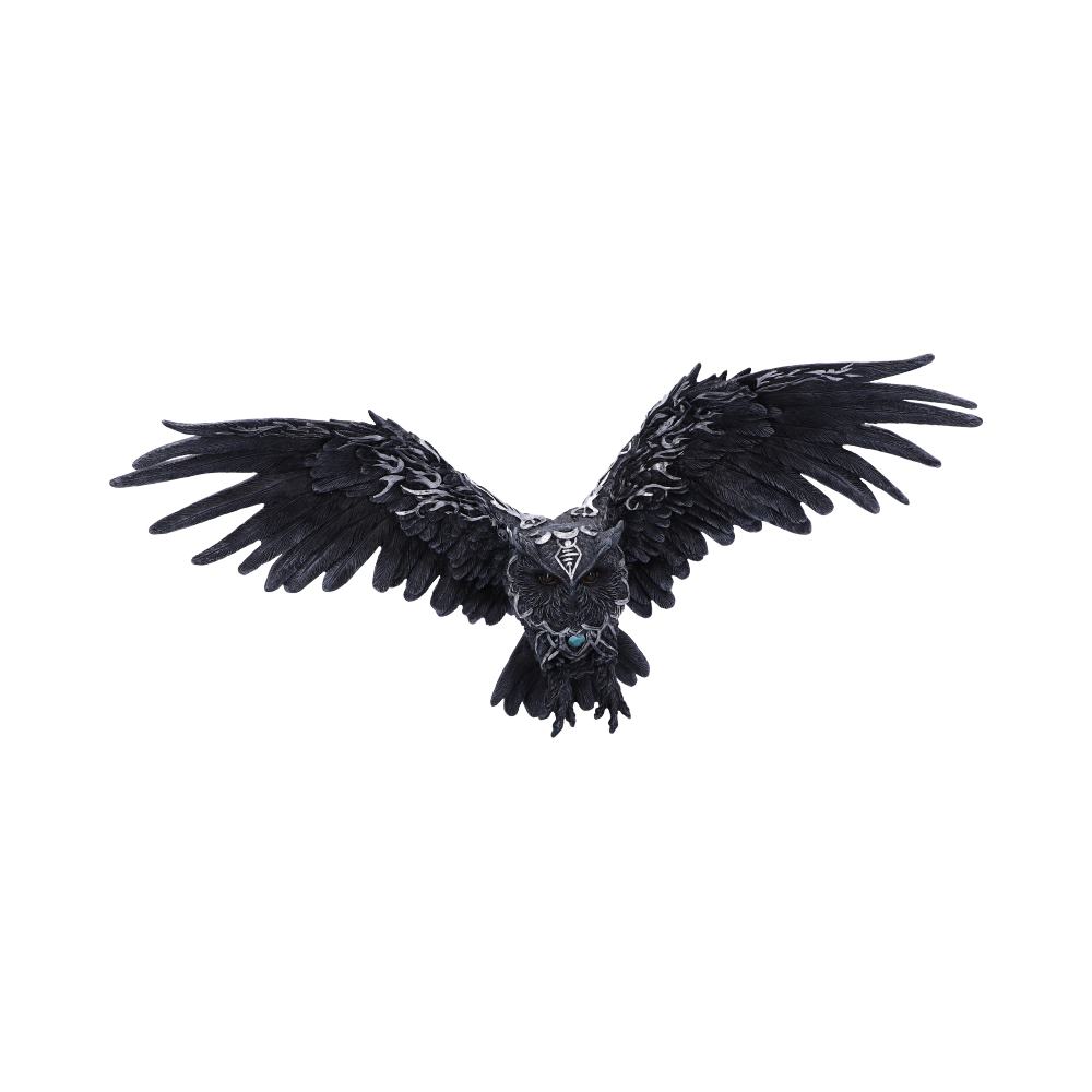 Dark Feather Owl Wall Plaque 55cm: 2 - Wall Hanging Sculptures By Gift Moments