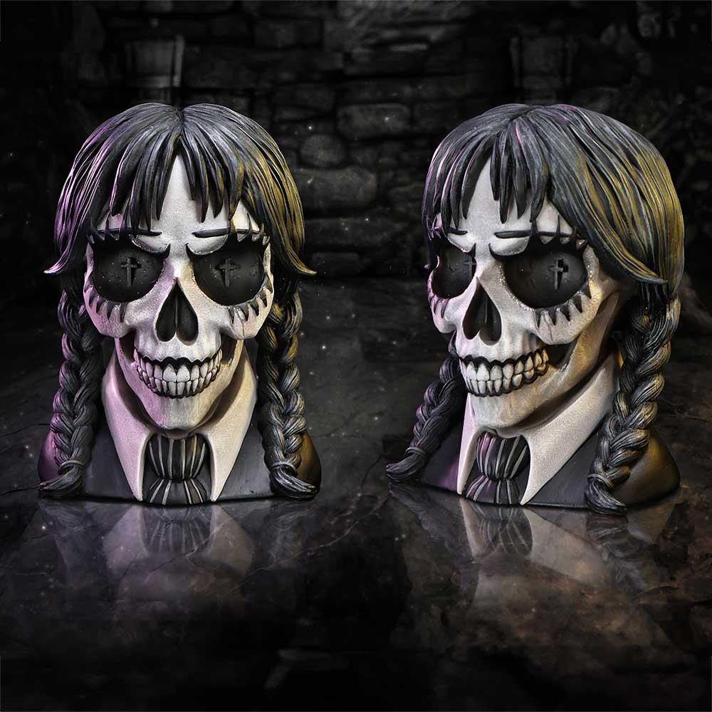 Dark Glare Gothic School Girl Skull: 2 - Figures & Collectables By NN Designs