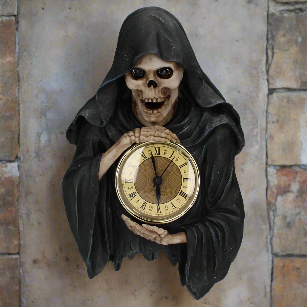 Darkest Hour Wall Hanging Grim Reaper Clock: 1 Clocks By Gift Moments