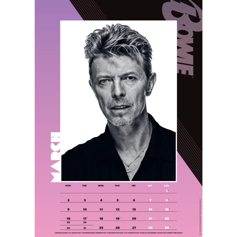 David Bowie A3 Calendar 2026: 2 - Calendars By David Bowie