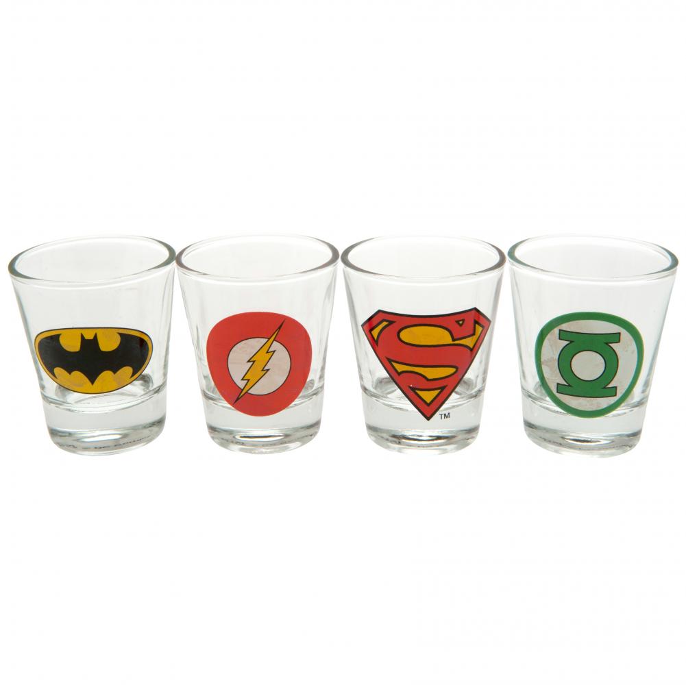 DC Comics 4pk Shot Glass Set: 2 - Glassware By DC