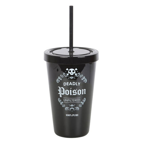 Deadly Poison Plastic Tumbler with Straw: 2 - By Gift Moments
