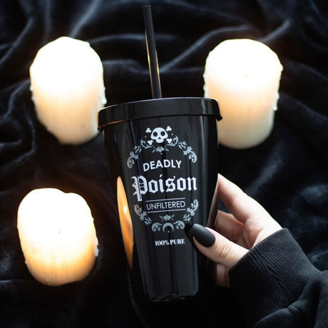 Deadly Poison Plastic Tumbler with Straw: 1 - By Gift Moments