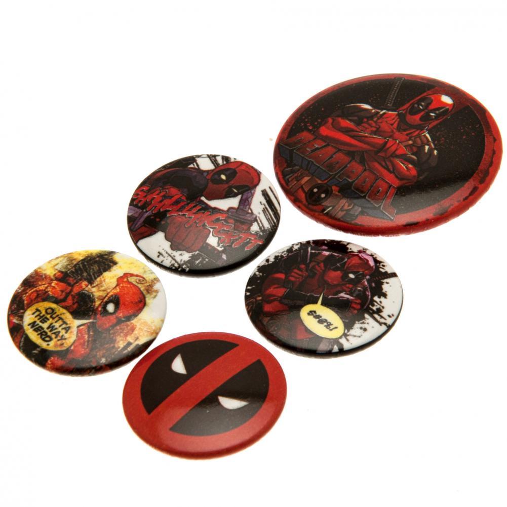 Deadpool Button Badge Set: 2 - Badges By Deadpool
