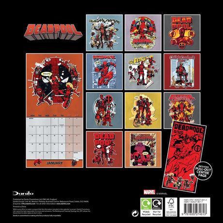 Deadpool Square Calendar 2026: 3 - Calendars By Deadpool