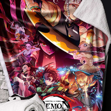 Demon Slayer Entertainment District Arc Fleece Throw: 1 - Blankets By Demon Slayer