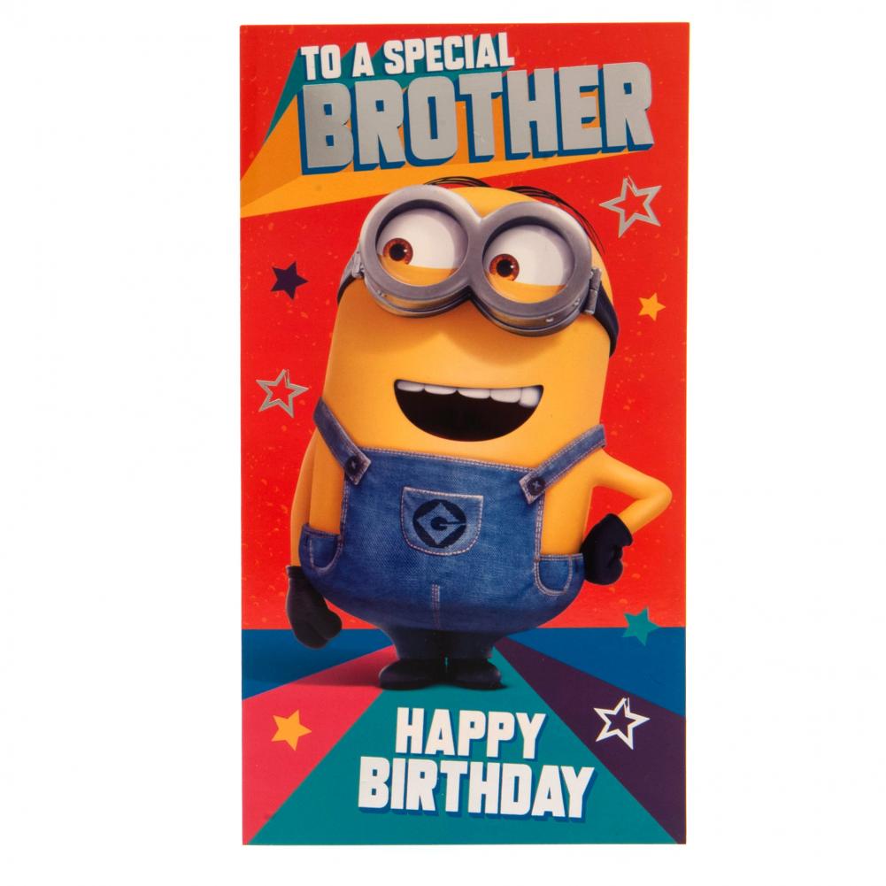Despicable Me 3 Minion Birthday Card Brother: 4 - Greeting Cards By Despicable