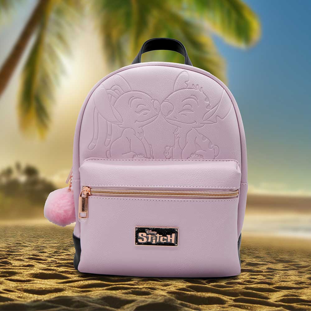 Disney Stitch and Angel Backpack in Baby Pink: 1 - Bags By Lilo & Stitch