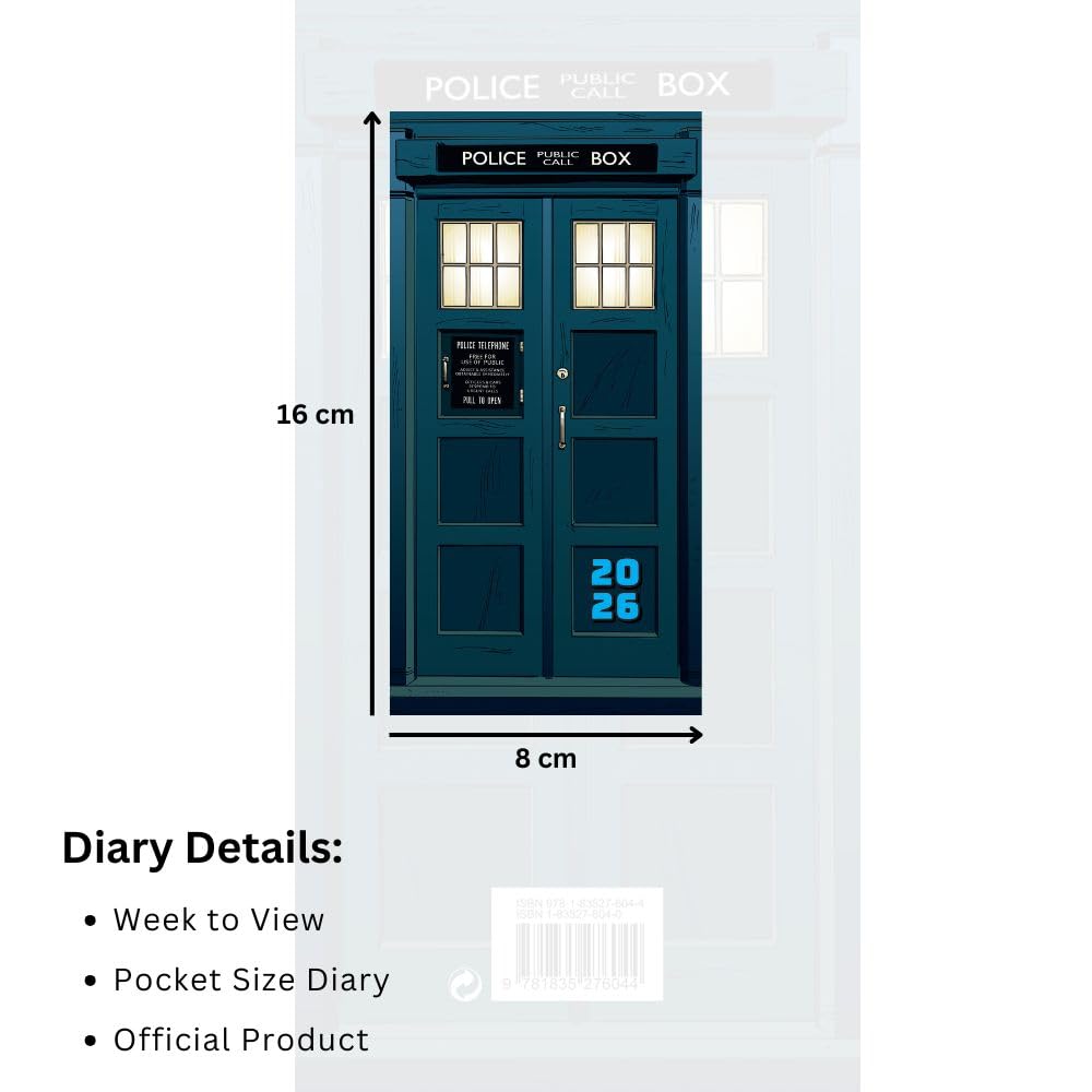 Doctor Who Slim Diary 2026: 4 - Diaries By Doctor