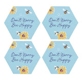 Don’t Worry Be Happy Coaster Set: 2 - Coasters By Gift Moments