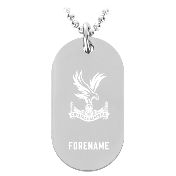 Personalised Crystal Palace FC Crest Dog Tag Pendant