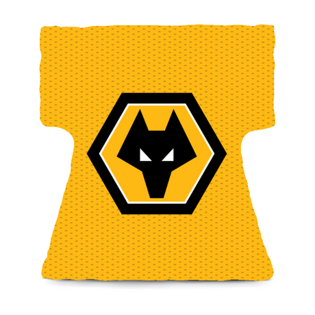 Personalised Wolverhampton Wanderers FC Shirt-Shaped Cushion