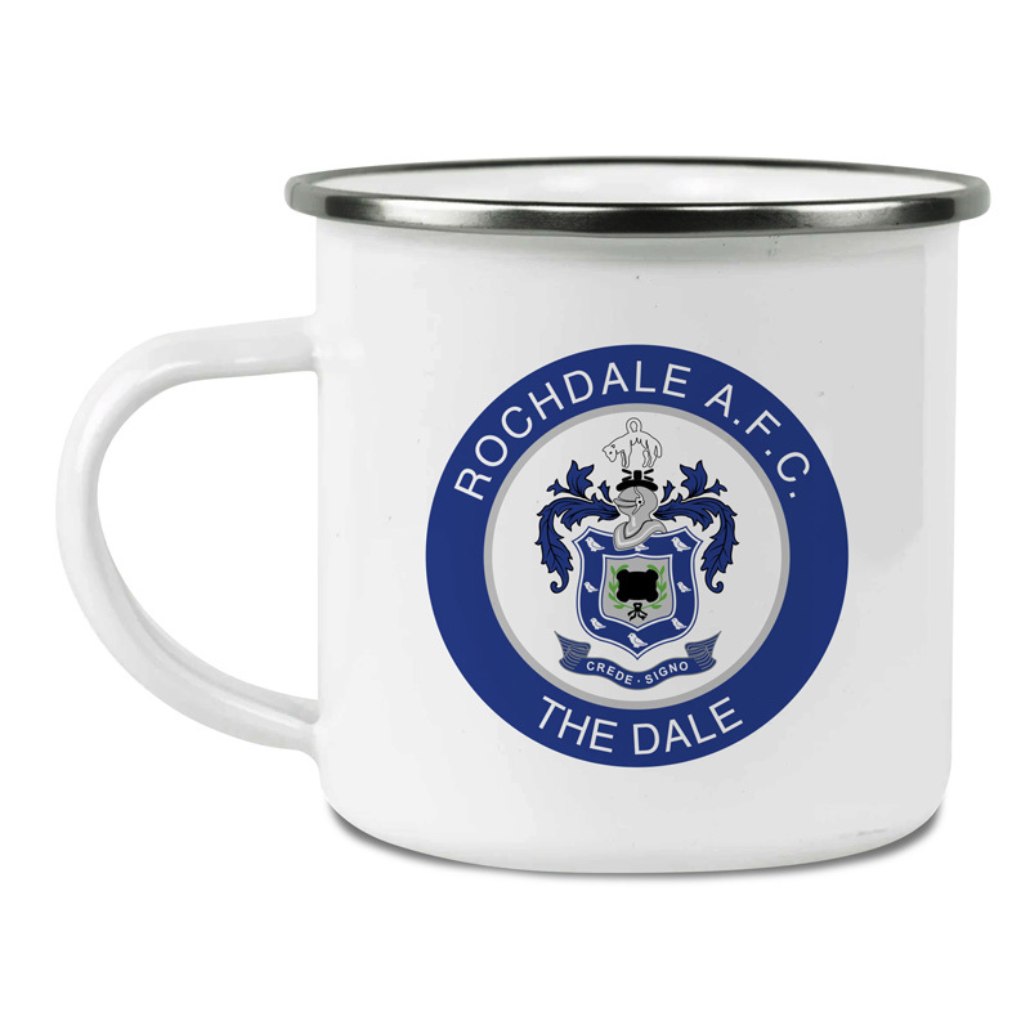 Personalised Rochdale AFC Enamel Mug