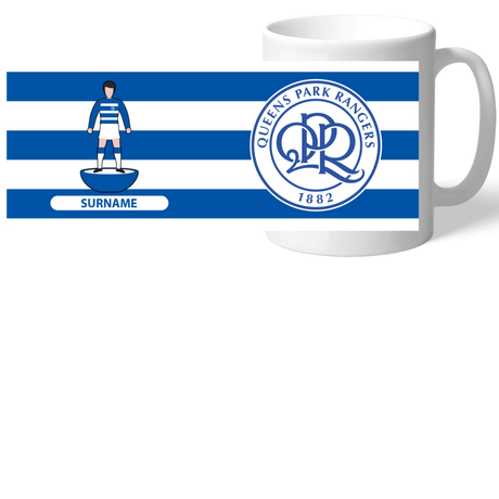 Personalised Queens Park Rangers FC Player Figure Mug