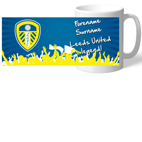 Personalised Leeds United FC Legend Mug