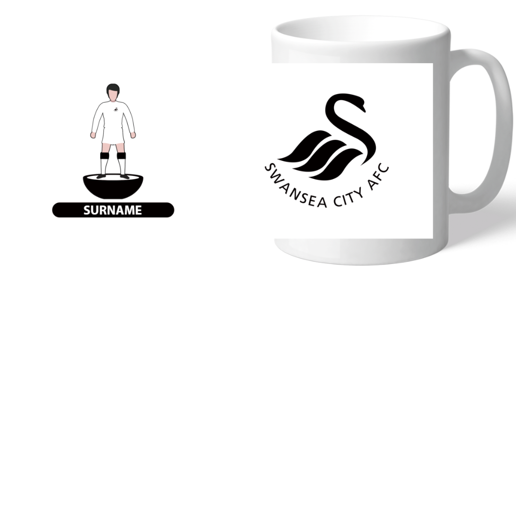 Personalised Swansea City AFC Player Figure Mug