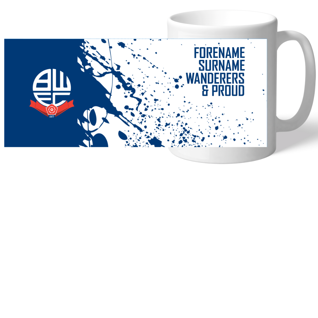 Personalised Bolton Wanderers FC Proud Mug