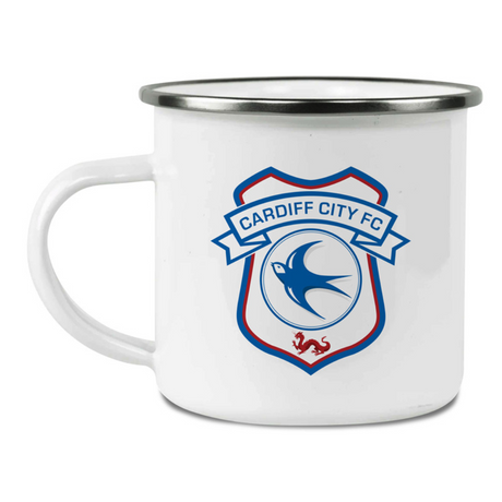 Personalised Cardiff City FC Enamel Mug