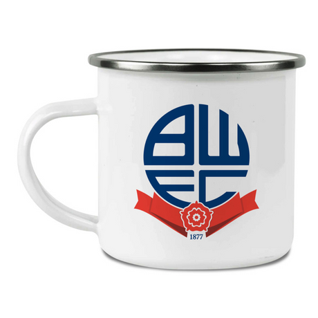 Personalised Bolton Wanderers FC Enamel Mug