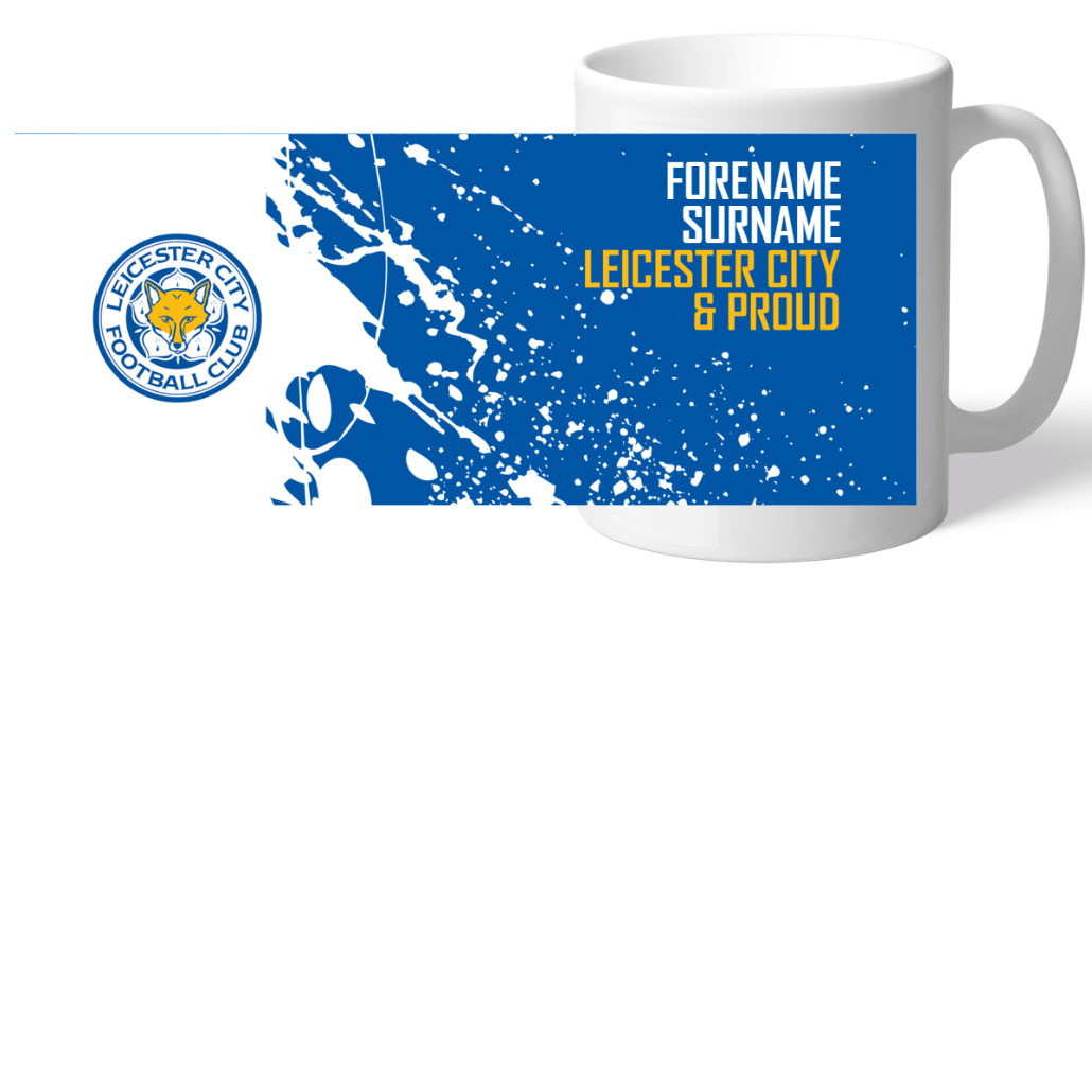 Personalised Leicester City FC Proud Mug