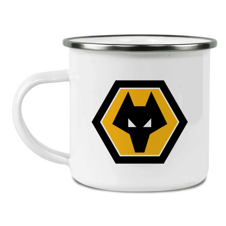 Personalised Wolves FC Enamel Mug