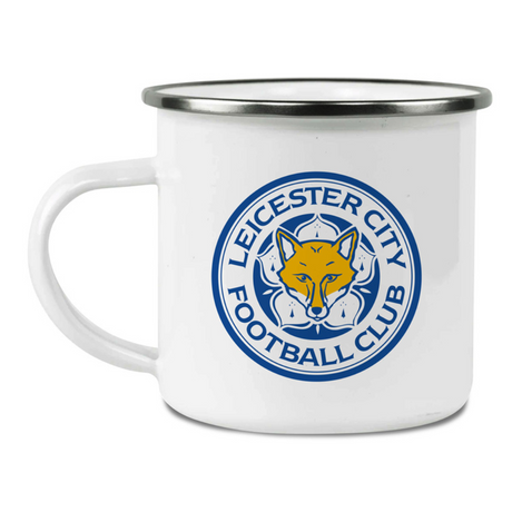 Personalised Leicester City FC Enamel Mug