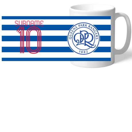 Personalised Queens Park Rangers FC Retro Shirt Mug
