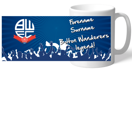 Personalised Bolton Wanderers FC Legend Mug