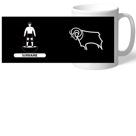 Personalised Derby County FC Player Figure Mug