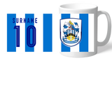 Personalised Huddersfield Town Retro Shirt Mug