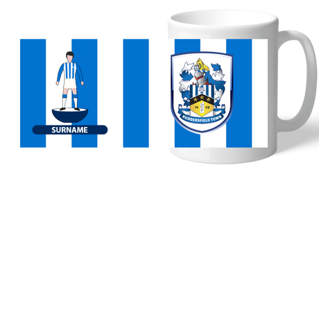 Personalised Huddersfield Town FC Player Figure Mug