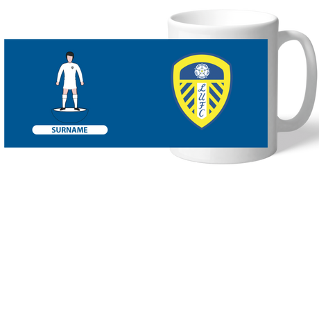 Personalised Leeds United FC Player Figure Mug