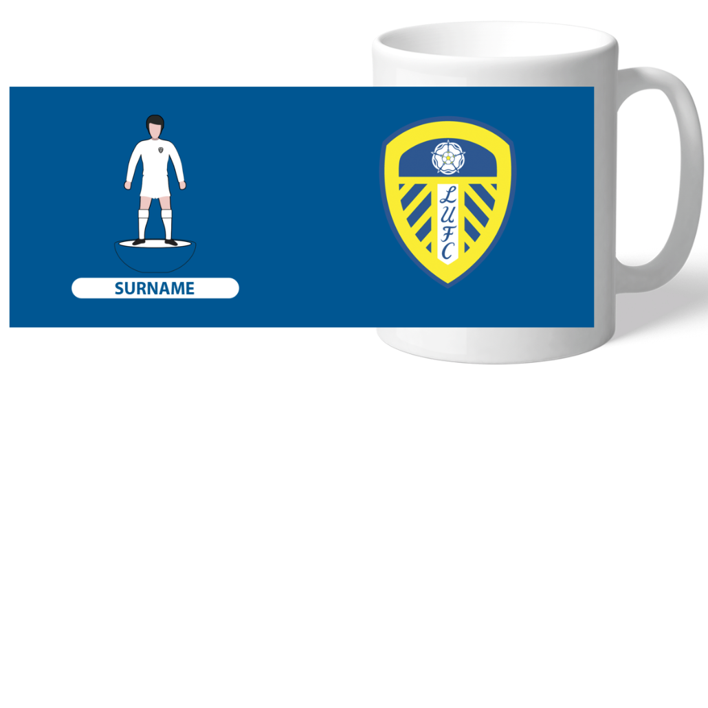 Personalised Leeds United FC Player Figure Mug