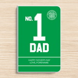 Personalised Celtic FC Father's Day A5 Notebook