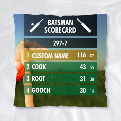 Personalised Cricket Best Dad Cushion