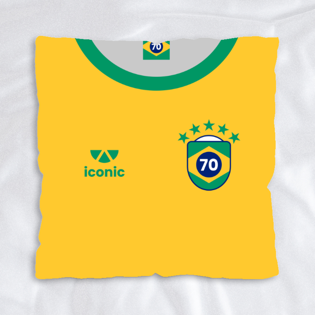 Personalised Brazil Pele Legend 18" Cushion