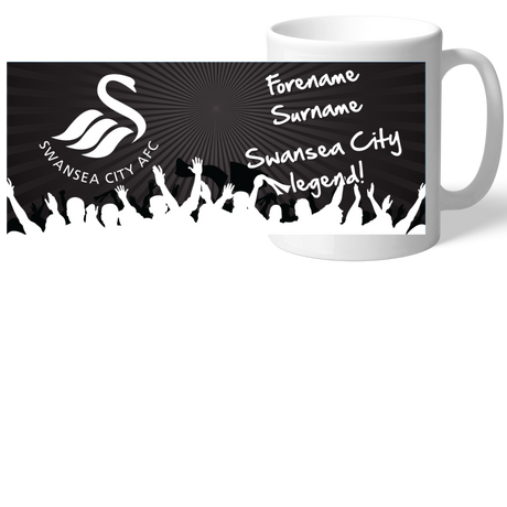 Personalised Swansea City AFC Legend Mug