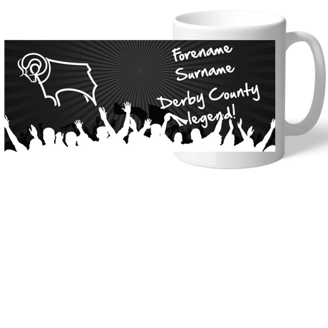 Personalised Derby County Legend Mug