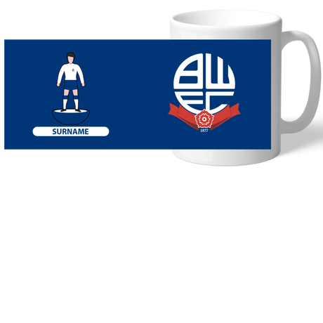 Personalised Bolton Wanderers FC Player Figure Mug
