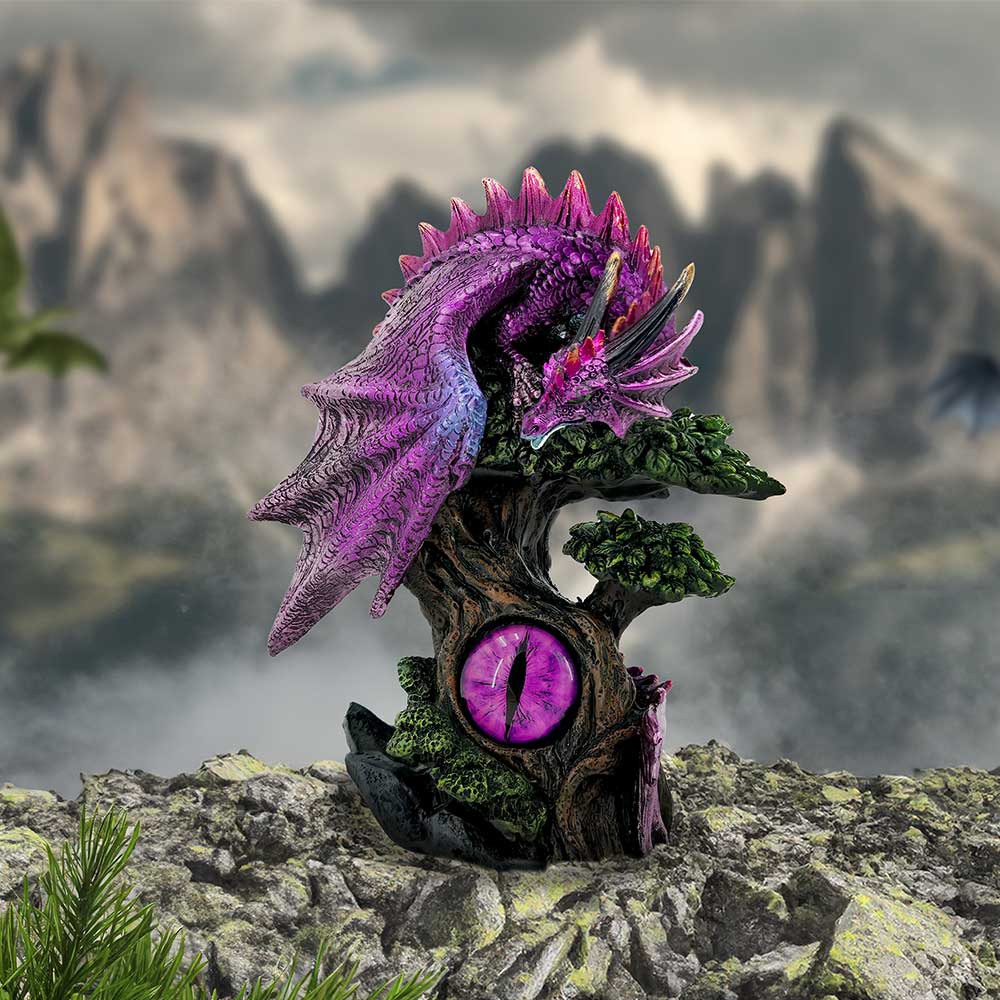 Draconic Seer Purple Dragon Eye Figurine 17cm: 1 - Figures & Collectables By Gift Moments