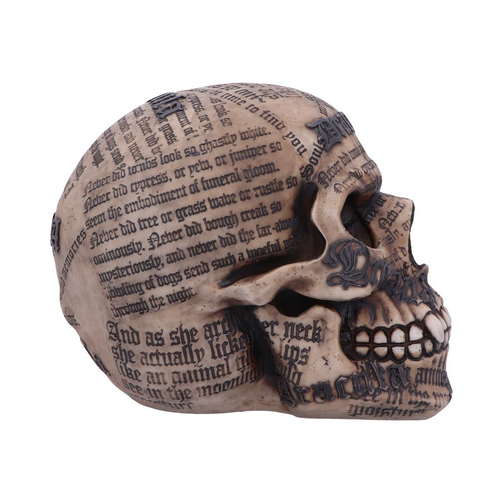 Dracula’s Tale Vampire Novel Quote Skull: 5 - Figurines Medium (15-29cm) By NN Designs